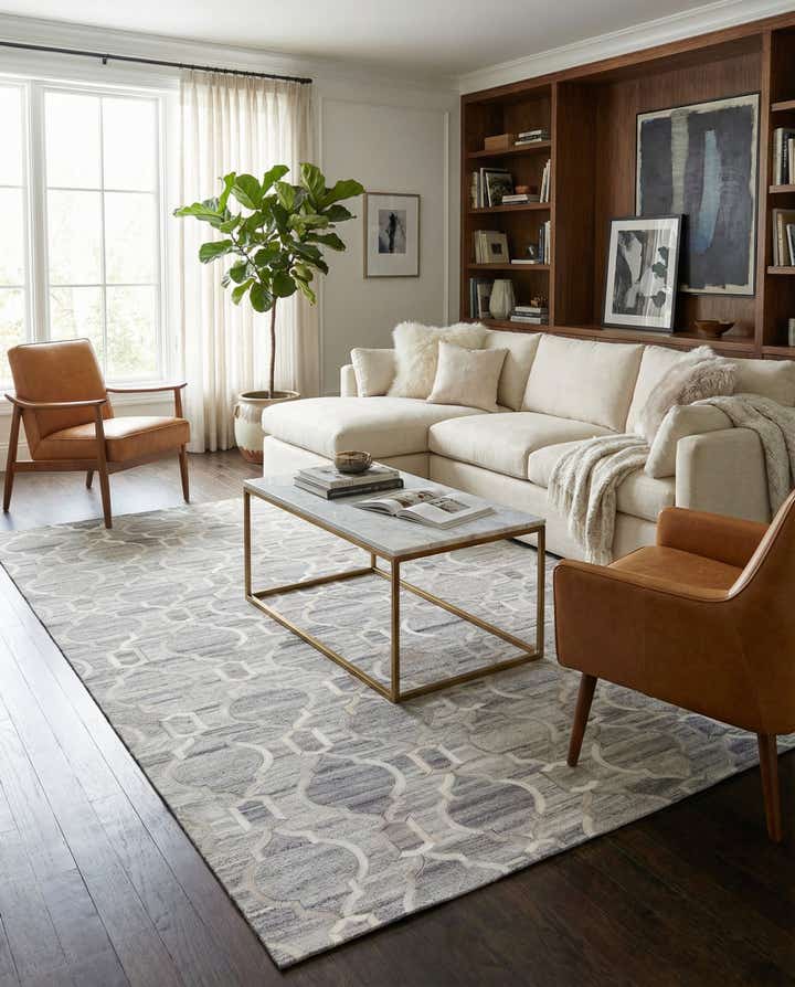 5' 1 x 7' 10 Cowhide Rug