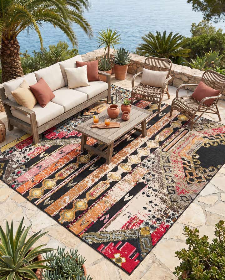 10' x 10' Easy-Clean Casablanca Indoor / Outdoor Square Rug