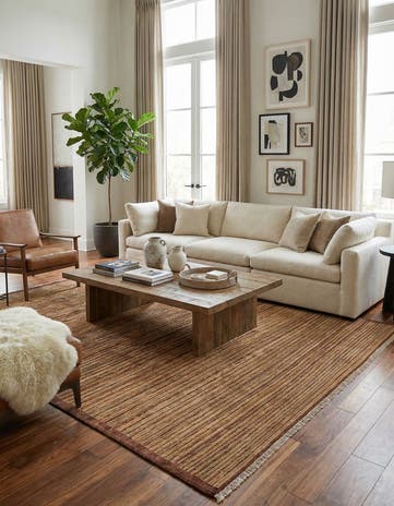 6' 10 x 9' 5 Hand Knotted Modern Ziegler Wool Rug