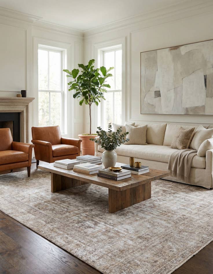 Detail image of  9' 2 x 13' 3  Hand Knotted Ultra Vintage Persian Wool Rug