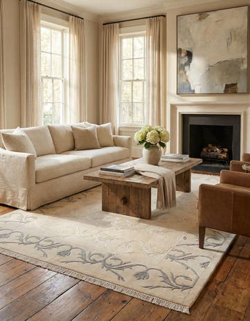 5' 6 x 7' 10 Hand Knotted Darya Wool Rug