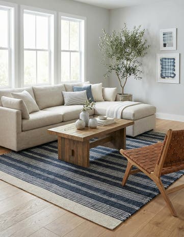 6' 1 x 9' Hand Woven Lariat Rug