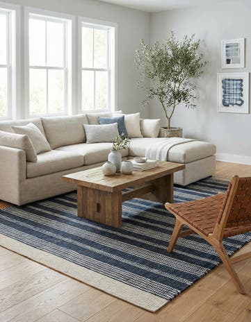 6' 1 x 9' Hand Woven Lariat Rug