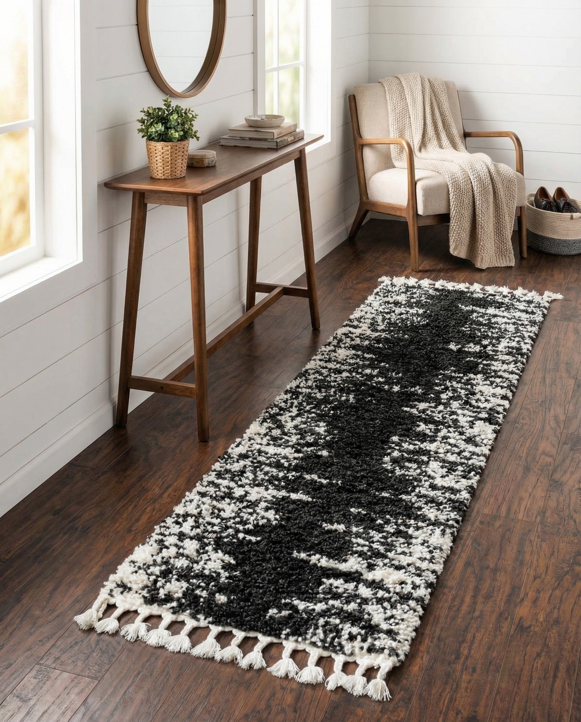  2' x 6' Serenity Shag Runner Rug