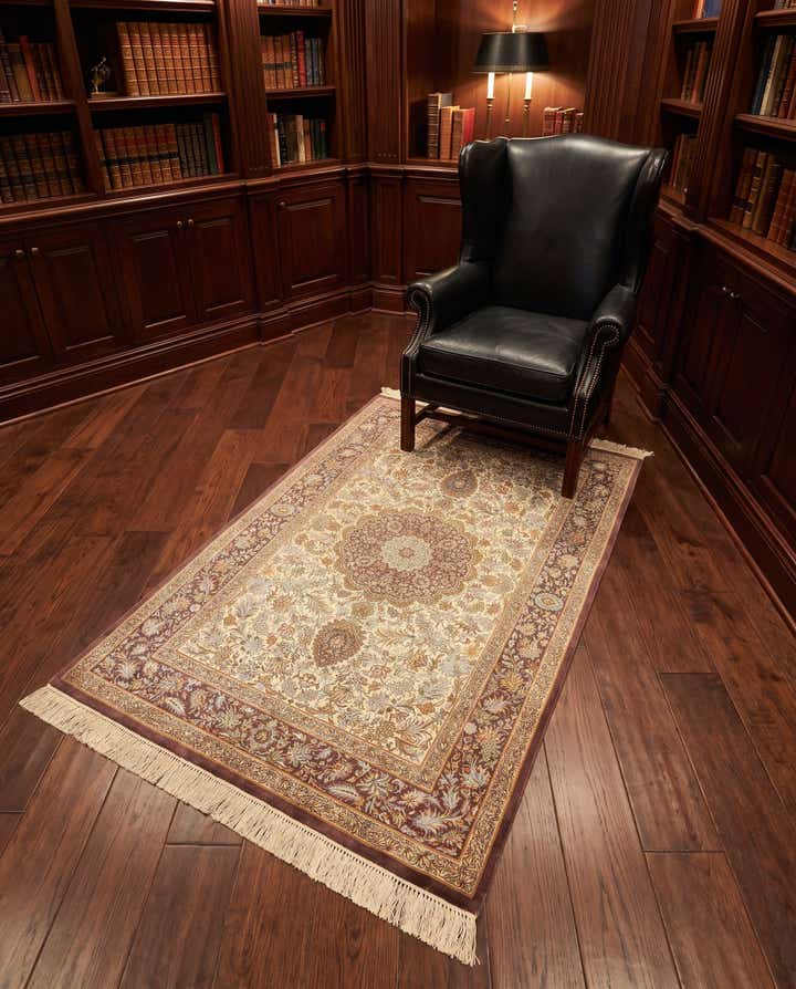 3' 3 x 5' 1 Ghom Silk Rug