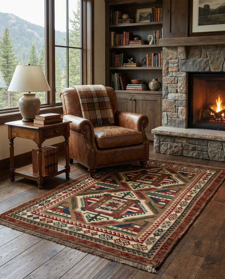 4' 9 x 7' Kars Wool Rug