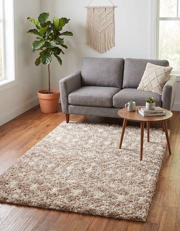 4' x 6' Moroccan Trellis Shag Rug