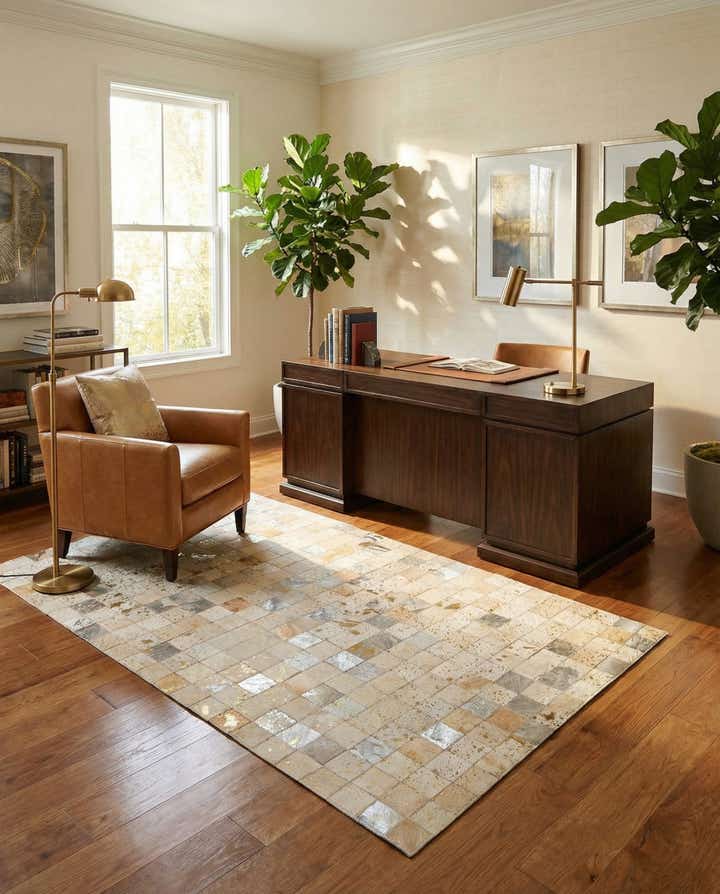 4' 11 x 7' 11 Cowhide - Patchwork Rug