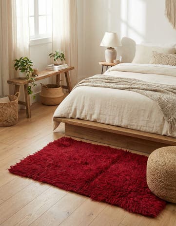 2' 2 x 2' 9 Hand Knotted Moroccan Wool Rug