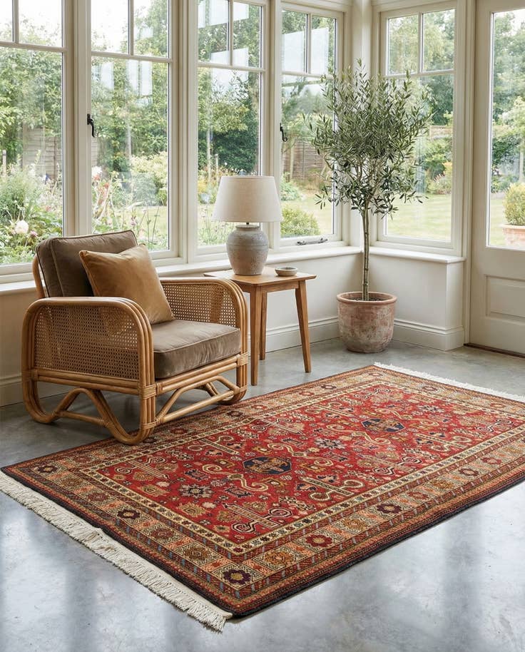 Detail image of 4' 7 x 7' 2 Shirvan Rug