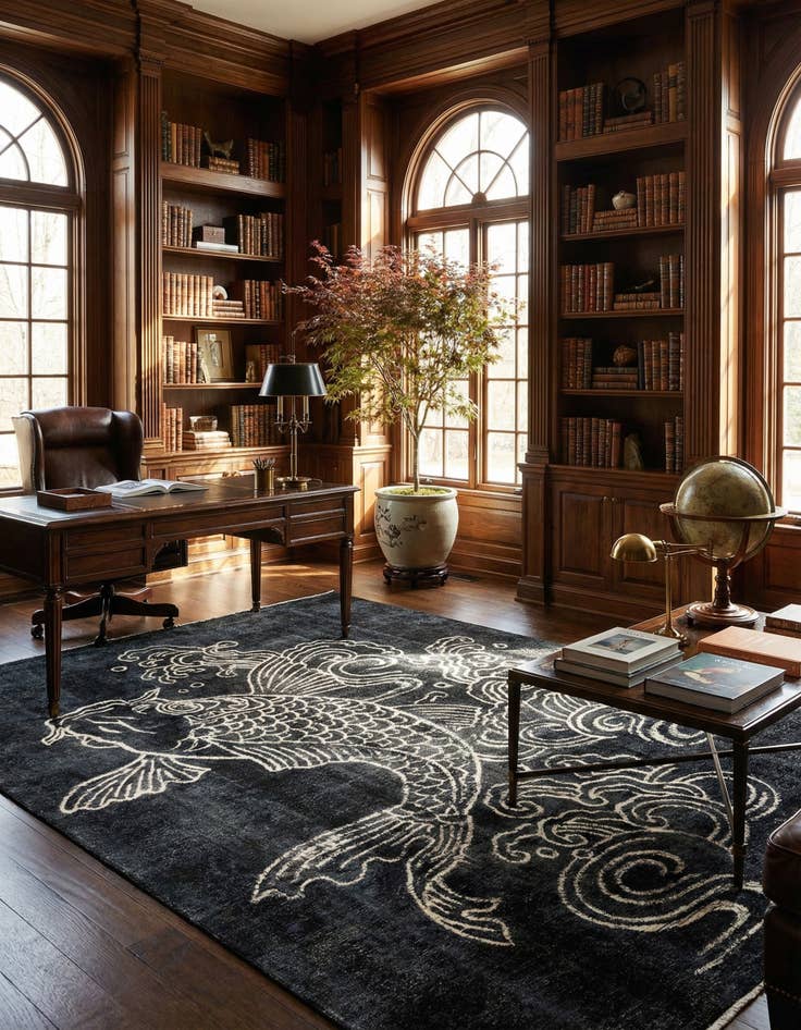 Detail image of 9' 5 x 12' 4 Vintage Wool Rug