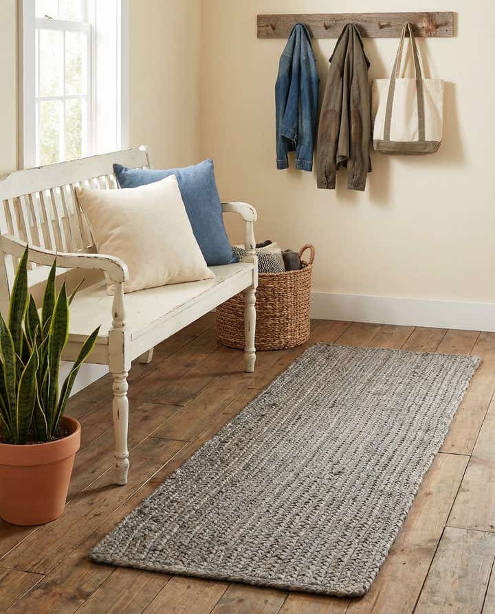 1' 2 x 6' 1 Handmade Braided Jute Table Runner Rug