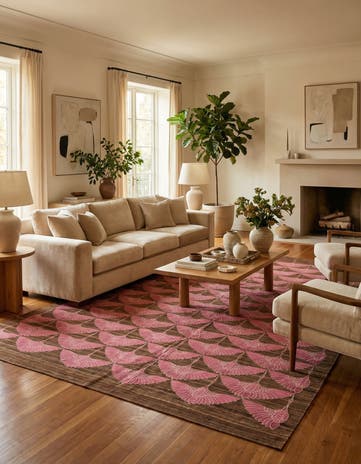 6' 5 x 9' 9 Hand Woven Kilim Modern Wool Rug