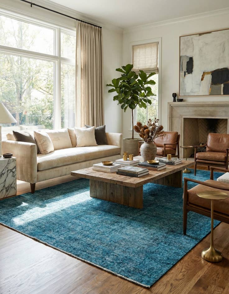 Detail image of 9' 3 x 12' 6  Hand Knotted Ultra Vintage Persian Wool Rug