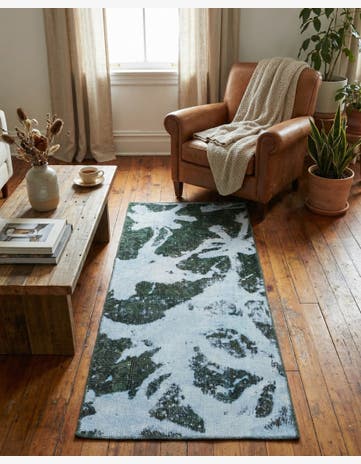 2' 7 x 6' Hand Knotted Ultra Vintage Persian Wool Runner Rug