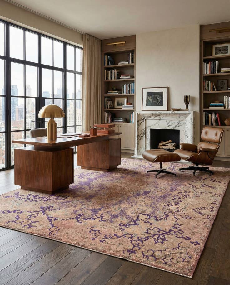 Detail image of 9' 5 x 12' 10 Vintage Royal Wool Rug