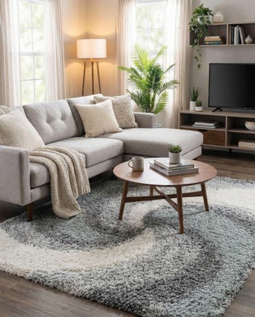  5' 3 x 8' Soft Touch Shag Rug