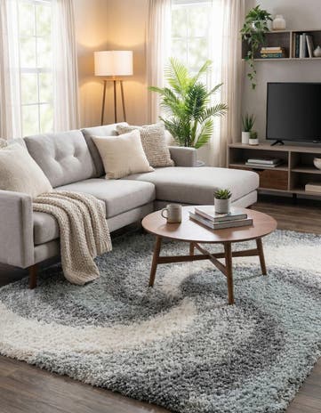 5' 3 x 8' Soft Touch Shag Rug