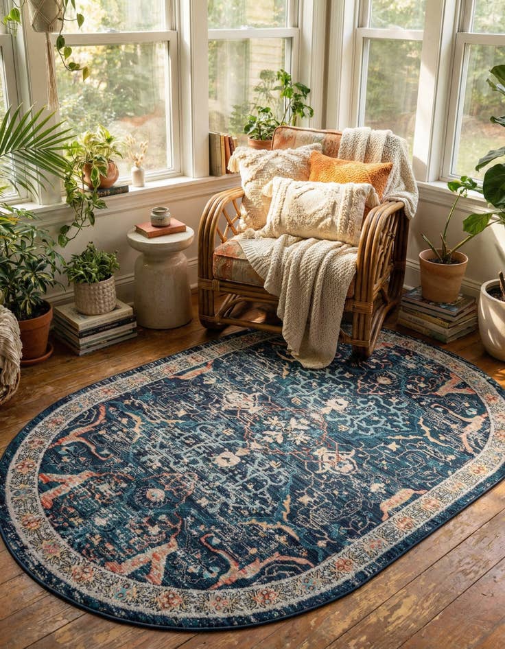 Detail image of 5' 3 x 8' Lola Oval Rug