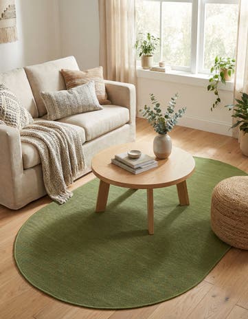 Green SoHo Oval Rug
