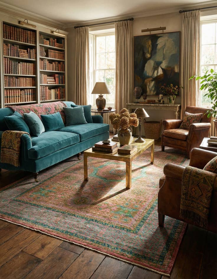 Detail image of 6' 6 x 9' 5 Mamluk Wool Rug