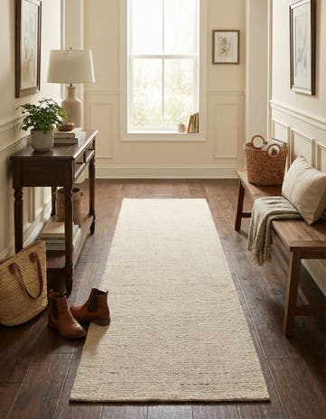 2' x 8' Hand Woven Jill Zarin English Manor Farmhouse Wool Runner Rug