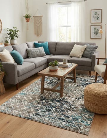5' 3 x 8' Moroccan Trellis Rug