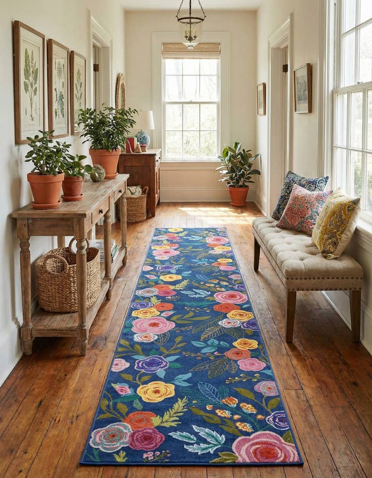 Detail image of 2' 7 x 10' Blossom Runner Rug