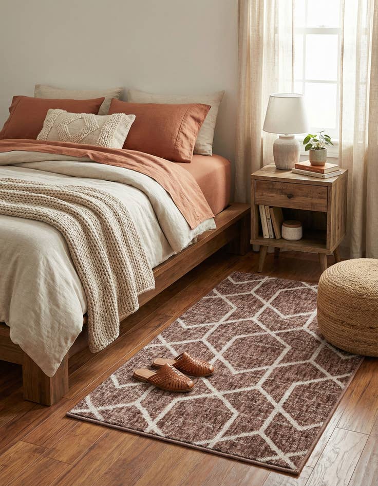 Detail image of  2' x 3' Eco Trellis Rug