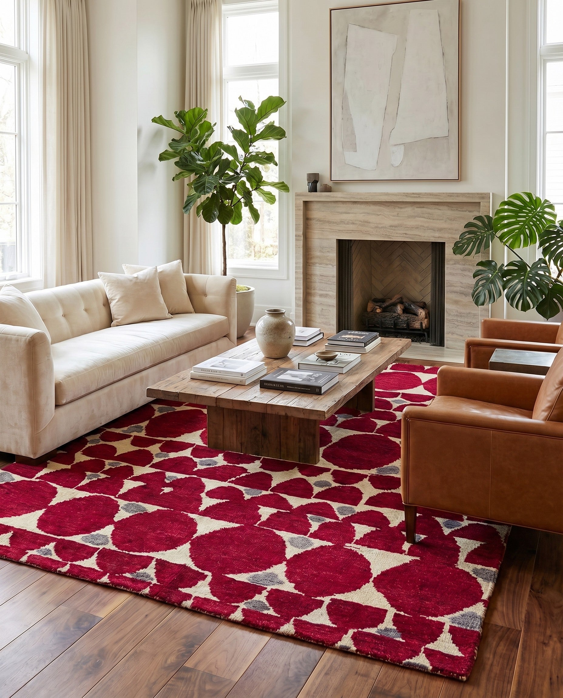 5' 4 x 7' 10 Hand Knotted Darya Wool Rug