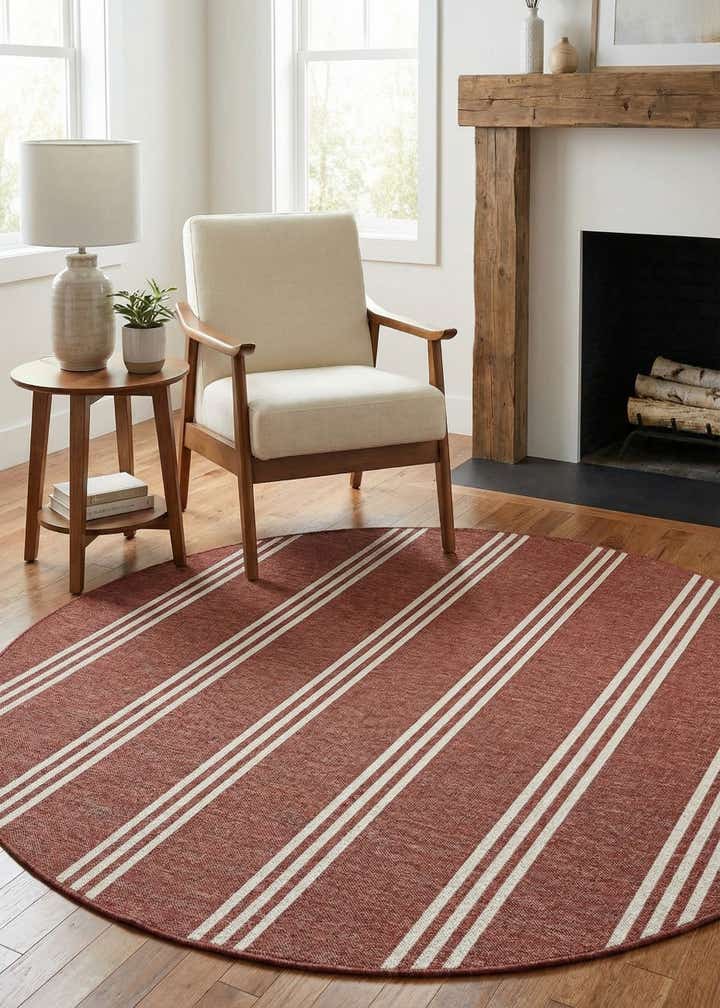 7' x 7' Easy-Clean Jill Zarin Indoor / Outdoor Round Rug