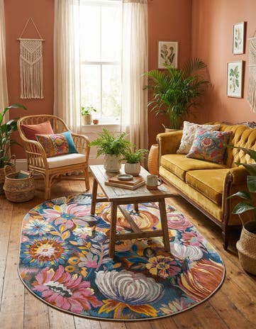 Blossom Oval Rug