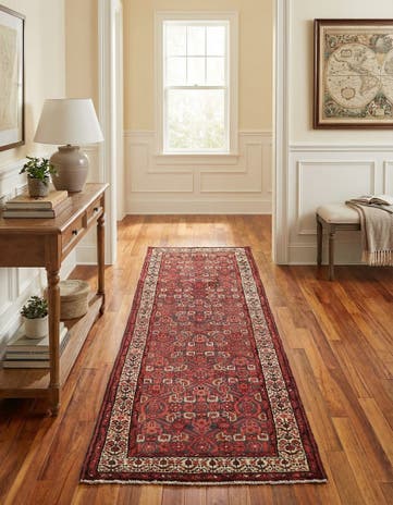 3' 5 x 10' Hand Knotted Malayer Persian Wool Runner Rug