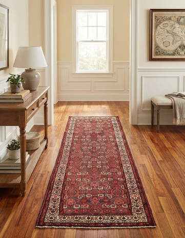 3' 5 x 10' Hand Knotted Malayer Persian Wool Runner Rug