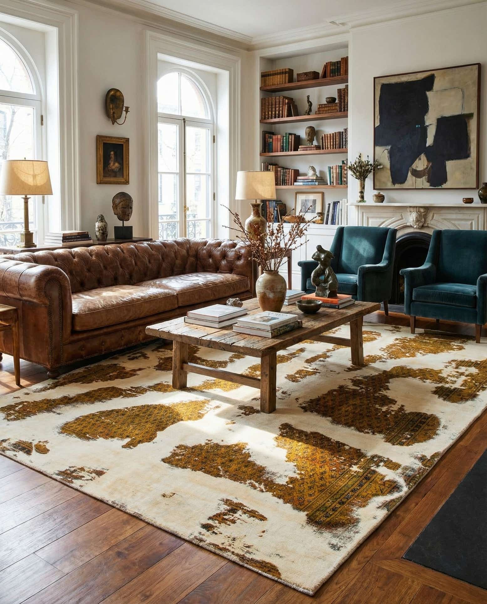 8' 1 x 10' 5 Hand Knotted Ultra Vintage Persian Wool Rug