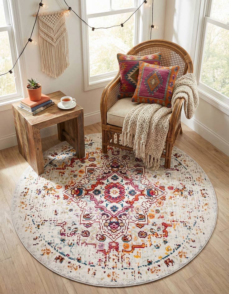 Detail image of 4' x 4' Amulet Round Rug