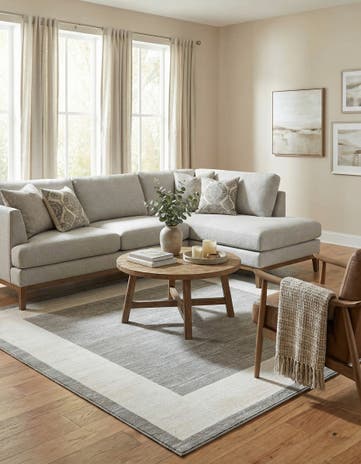 Jill Zarin Gray Uptown Yorkville Square Rug