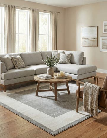 Jill Zarin Gray Uptown Yorkville Square Rug