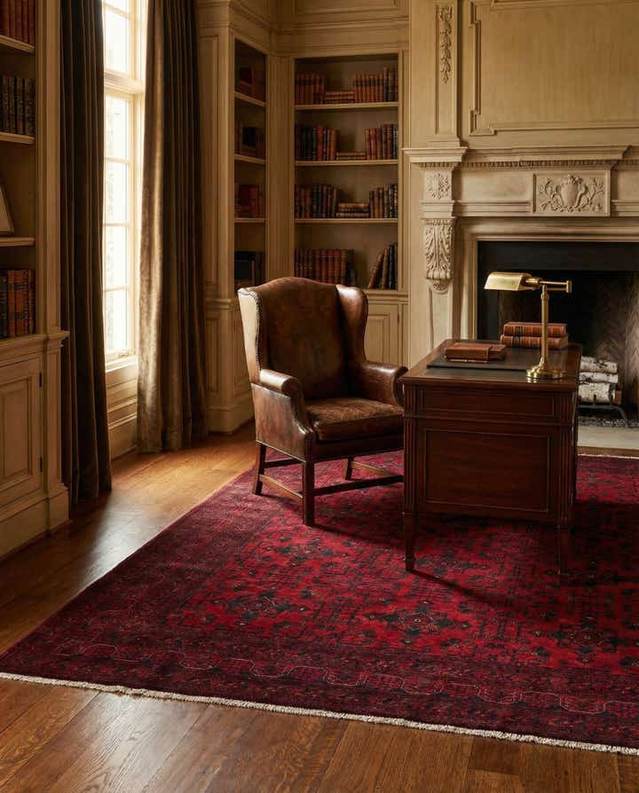 6' 9 x 9' 8 Hand Knotted Khal Mohammadi Wool Rug