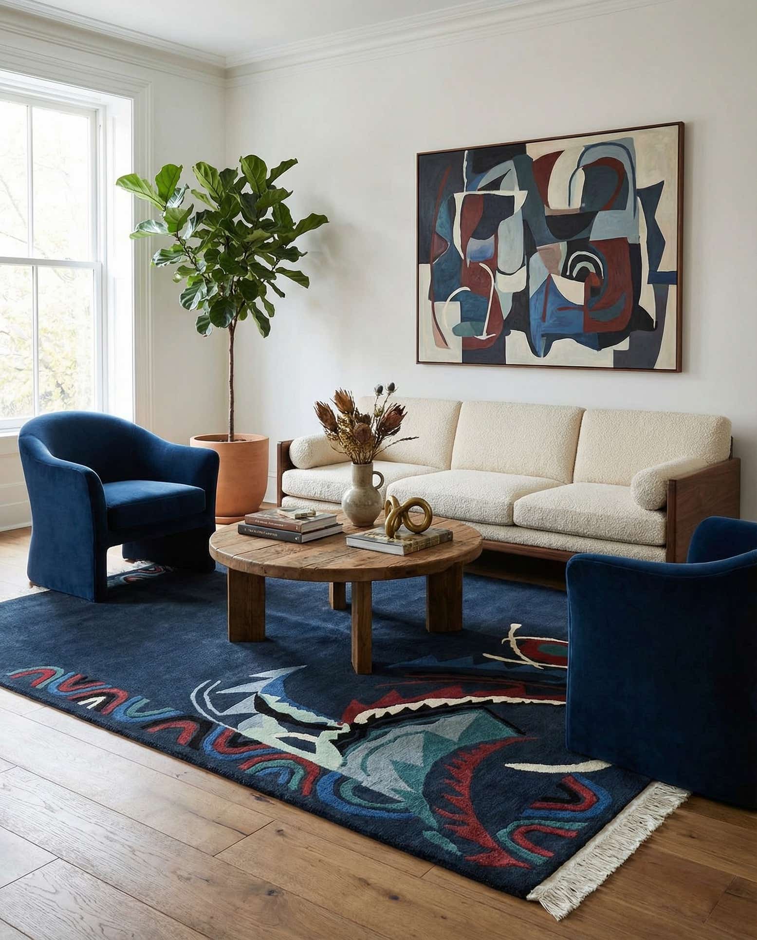 5' 7 x 7' 10 Hand Knotted Nepal Wool Rug