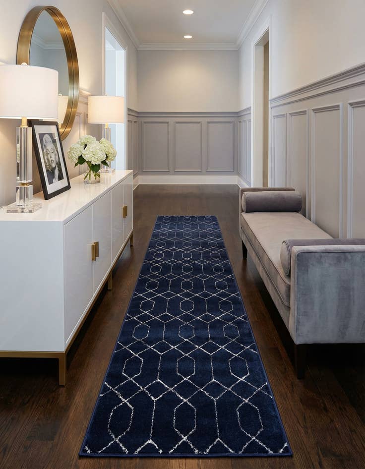 Detail image of 2' x 10'  Marilyn Monroe™ Glam Trellis Runner Rug