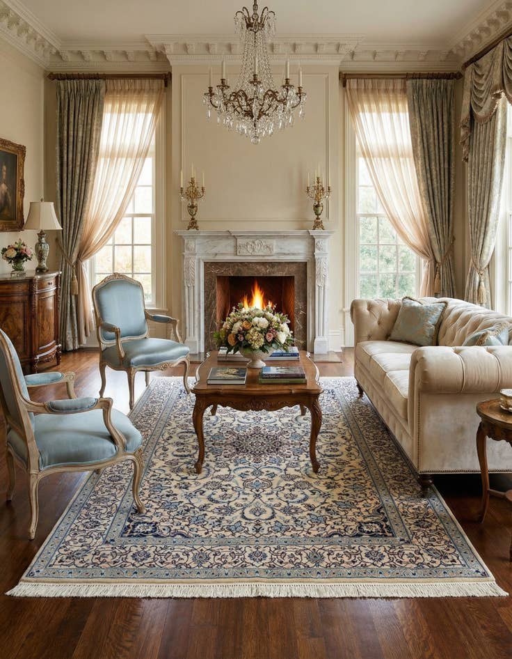 Detail image of 3' 6 x 5' 5 Nain Rug