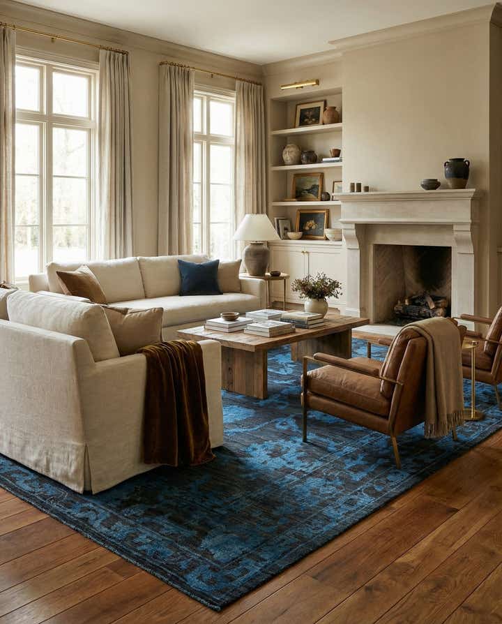 9' 4 x 12' 5 Hand Knotted Oushak Wool Rug