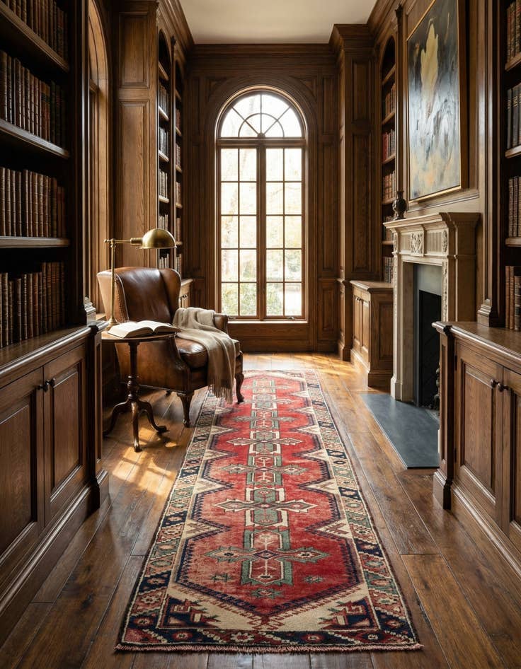 Detail image of 2' 5 x 10' 1 Jagdjebedir Wool Runner Rug