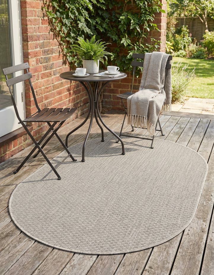 3' x 5' 3 Easy-Clean Solid Indoor / Outdoor ...