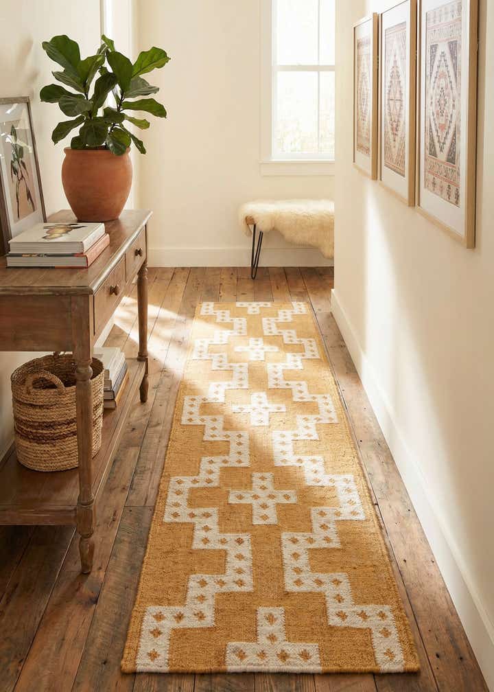 2' x 8' Hand Woven Kilim Wool Runner Rug