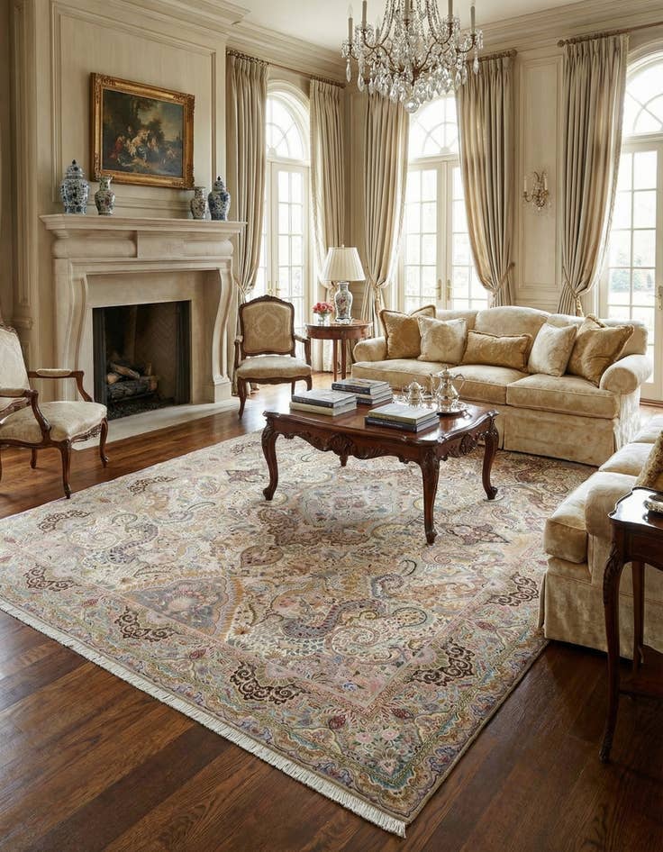 Detail image of  9' 10 x 13' 5 Tabriz Rug