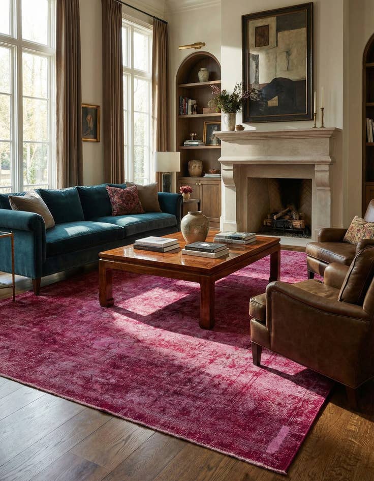 Detail image of 9' 9 x 12' 10  Hand Knotted Ultra Vintage Persian Wool Rug