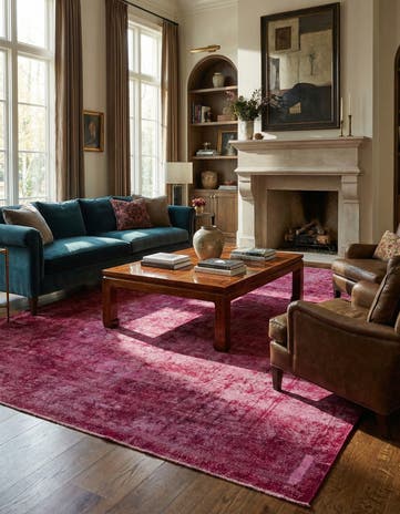 9' 9 x 12' 10 Hand Knotted Ultra Vintage Persian Wool Rug