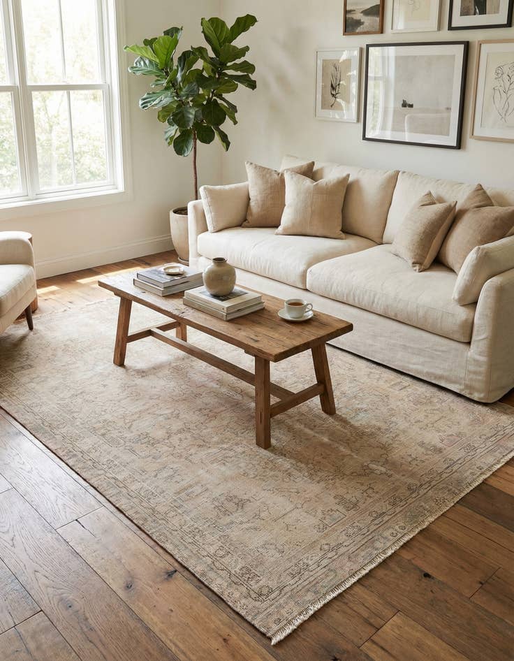 Detail image of 5' x 8' 3  Hand Knotted Ultra Vintage Persian Wool Rug